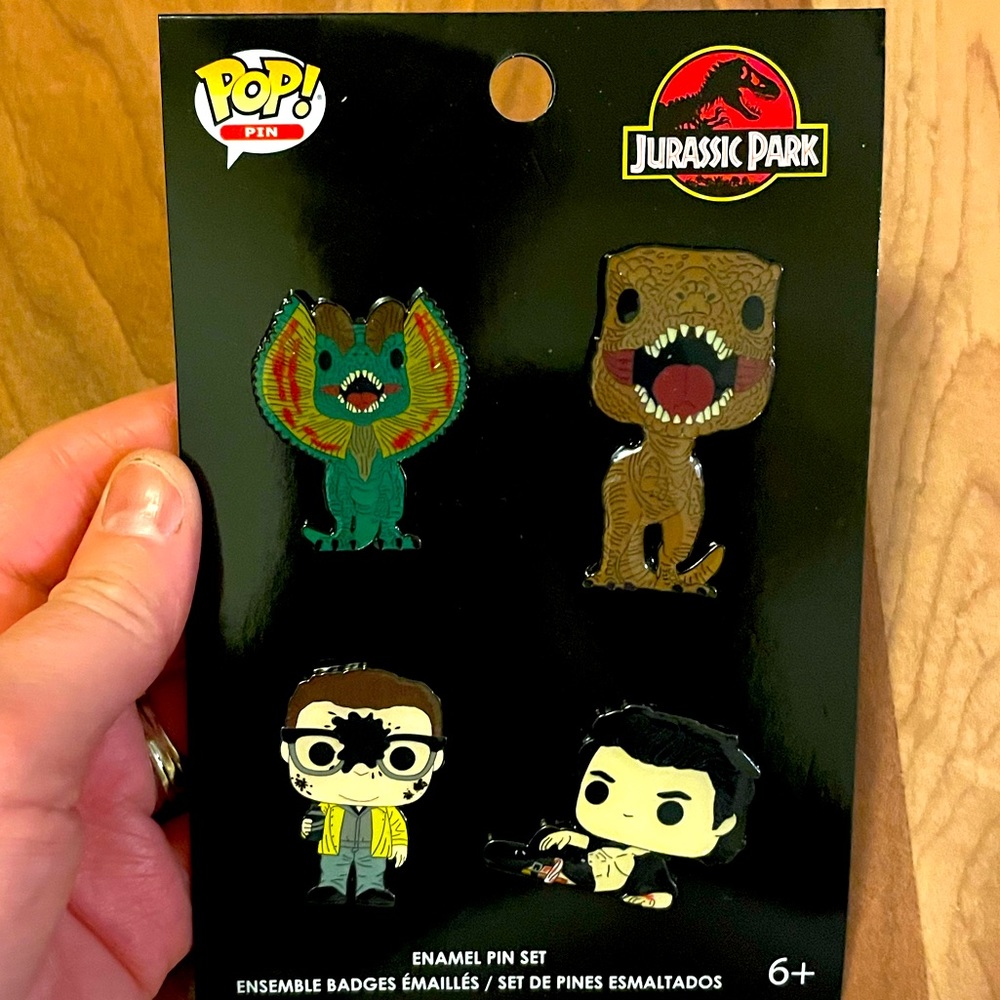 NWT Jurassic Park funky pop! Pins